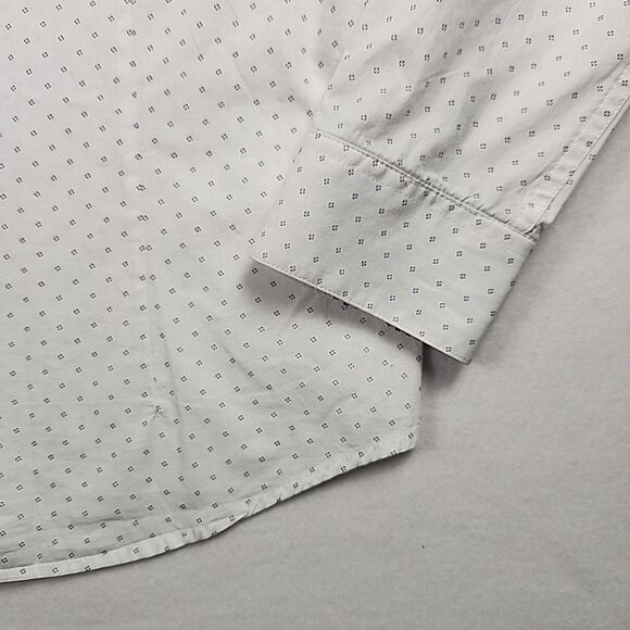 Denim & Flower Ricky Singh Mens White Blue Slim Fit Button Down XL Shirt - Picture 10 of 11